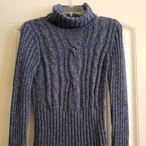 AXcess by LC Wide Collar Blue Sweater